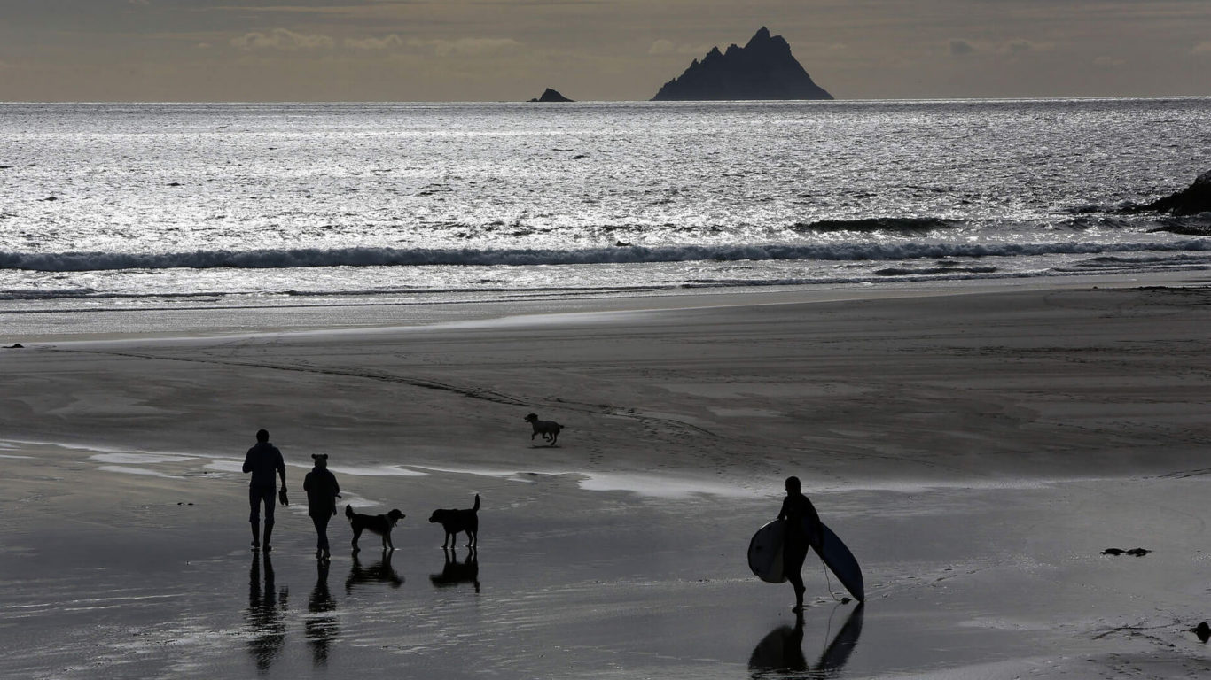 EXPLORE__Surfing Kayaking __September light on Skelligs