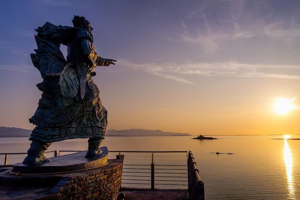 St Brendan the Navigator at Sunset